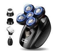 Tiklean Men 4 In 1 Electric Beard Trimmer Grooming Kit for Mustache, Head, Body, and Face Cordless Precision Waterproof Gr...