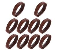 TIKODIDA 10 Pièces Boucle de Montre en Cuir Marron 20mm pour Remplacement Bracelet, Anneaux Souples pour Garder le Bracelet Sécurisé, Accessoires Montre Femme