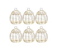 TIKODIDA 12 Boîtes à Bonbons Métalliques Dorées de Cage, pour Bonbonnière et Coffret Présent Chocolat Invités Mariage