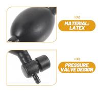 TIKODIDA 2 pièces Ballon de Pression Latex avec Valve de Décharge Air Poire de Gonflage Manuelle Remplacement pour Tensiomètre et Appareil de Mesure de Tension