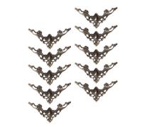 TIKODIDA 20 Protections d'Angles en Fer pour Coins de Lecture et Cahiers Anciens Style Vintage