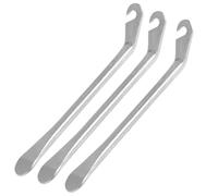 TIKODIDA 3 Pièces Démonte-pneus de Vélo, Acier Inoxydable Argenté