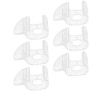 TIKODIDA 6pcs Clips de Fixation pour Cantonnière en Plastique Transparent, Accessoires pour Stores Enrouleurs sans Fil, Fixation Pratique Compatible Plupart des Stores