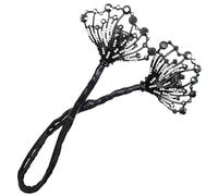 TIKODIDA Accessoire Coiffure Style Chic et Fashion pour Chignon en Tissu Cheveux Noir Maintien Ferme pour Filles pour Daily Dressing Up