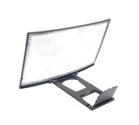 TIKODIDA Agrandisseur D'écran Incurvé Support Solide en Acrylique et Abs 12 Pouces Loupe 3-4 Fois pour Téléphone Portable pour Lecture et Jeux Vidéo