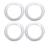 TIKODIDA Anneaux Anti-Morsure en Aluminium pour Nichoirs de Perroquets, Lot de 4 Accessoires de Protection pour Trou de Nid, pour Boîtes d'Élevage Extérieures