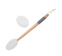 TIKODIDA Applicateur de Lotion Autobronzante Manche Long en Bois et Eva, Exfoliation Douce, Couverture Complète du Dos, pour Soins du Corps en Voyage