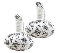 TIKODIDA Boule de Massage Moxibustion Portable Lot de 2 Réutilisables pour Usage à Domicile et Massage des Épaules Effet Chauffant Ergonomique