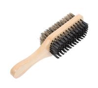 TIKODIDA Brosse à Barbe Double Face pour Hommes Poils de Sanglier Naturels Manche en Bois de Hêtre Taille Moyenne Outil de Toilettage et Nettoyage pour Barbe et Moustache Quotidien