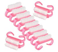 TIKODIDA Brosse à Ongles Dépoussiérante Plastique Lot de 50 Rose Douce Format Portable pour Nettoyage Ongles Usage Professionnel et Domestique Manucure