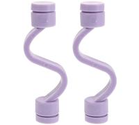 TIKODIDA Butée Magnétique pour Porte de Lave-linge 2 Pcs, Support de Machine à Laver en Plastique Violet Clip de Ventilation Anti-odeurs, Accessoire Sécurisé Compatible Lave-linge Frontal
