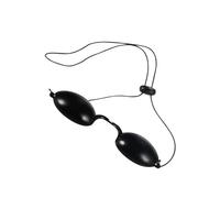 TIKODIDA Cache-œil et Ombrage Protection UV Noir en TPU de Sécurité Design Ergonomique pour Différentes Formes de Visage, pour Traitements Cosmétiques et LED