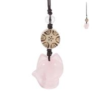 TIKODIDA Chaîne Téléphone Portable Forme Renard Jade Ornement Suspendu Perles Couleurs Aléatoires Accessoire Téléphone Portable Original Couleur Aléatoire