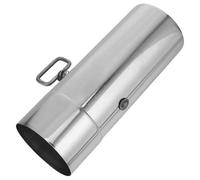 TIKODIDA Conduit de Cheminée en Acier Inoxydable avec Registre Réglable, Tuyau Résistant la Chaleur pour Poêle de Tente, Protection et Sécurité en Trekking et Camping