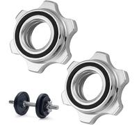 TIKODIDA Écrous en Fer Anti-dérapants Vis Hexagonale 2pcs 2,5cm pour Barre Haltère et Dumbell pour Musculation et Levage de Poids