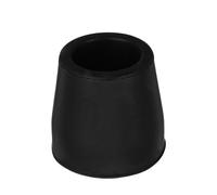 TIKODIDA Embouts en Caoutchouc 25 MM pour Cannes de Marche Couvre-Pieds Antidérapants pour Usage Intérieur et Extérieur Noir