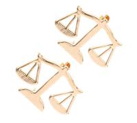 TIKODIDA Épingle de Col Justice en Alliage 2 Pièces, Balance 3,5 CM pour Veste et Cardigan, Accessoire de Costume pour Homme Avocat