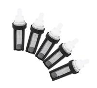 TIKODIDA Filtre de Micro-Pompe à Eau Maille INOX, 5 Pièces Noir | Montage Simple, Démontage Rapide, Ajustement Sûr du Tube, pour Aquariums et Systèmes Hydroponiques