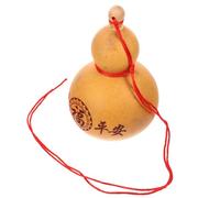 TIKODIDA Gourde à Vin en Calebasse Naturelle Sculptée avec Bouchon en Bois, Récipient Décoratif Feng Shui Bagua, Conteneur Artisanal Polyvalent pour Maison Cuisine - Motif Plusieurs Styles