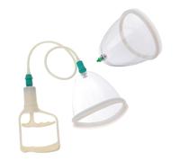 TIKODIDA Kit 2 Pièces Appareil de Thérapie par Ventouses à Pression Négative, Grandes Ventouses de Massage du Dos Ventre, Usage Domestique, Stimulation Circulation Sanguine et Soulagement