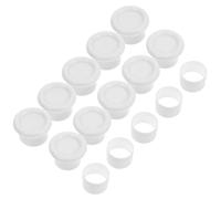TIKODIDA Lot de 5 Sets de Sets de Ensembles D'embouts pour Tringle à Rideaux en PVC Blanc Manchon de Connexion, Antidérapants, Installation Facile, Adaptés pour Tringles de 32 Mm et 29 Mm