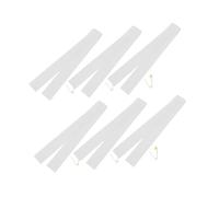 TIKODIDA Lot de 6 Écharpes Blanches Vierges en Tissu Léger et Souple pour Décoration de Fête et Accessoire Photo Lors de Soirées Entre Célibataires