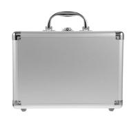TIKODIDA Mallette en Alliage D'aluminium Argenté Insert en Mousse pour Rangement Polyvalent et Protection des Contenus, Petite Valise pour Caméras et Outils de Maquillage