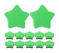 TIKODIDA Mini gommes effaçables à sec en EVA vert 12 pièces, effaceurs magnétiques pour ardoises velleda et tableaux noirs, accessoires pour salles de t bureaux