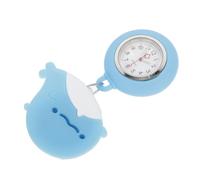 TIKODIDA Montre Infirmière Rétractable en Silicone Phosphorescent Cadran Rond Design Baleine Montre de Poche Suspendue pour Femmes Clip Pratique Surveillance Médicale
