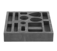 TIKODIDA Moule De Coulée En Graphite 10X10X0.79In Pour Coulée Métalliques Réutilisable Forte Résistance À La Corrosion Pour Fonderie Industrielle Et Science Education