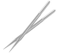TIKODIDA Outil de Manucure 2 Pièces en Métal Repousse-cuticules Double Tête pour Retirer les Cuticules, Coupe-cuticules Précis, Adapté pour Ongles Naturels et Faux Ongles, Usage
