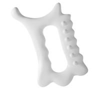 TIKODIDA Outil de Massage Gua Sha en Résine Blanc, Planche Compacte pour Massage Corporel et Visage, Accessoire pour Relaxation Musculaire Chez Soi