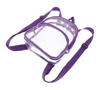 TIKODIDA Paquet à Dos Transparent pour Garçon et Filles Mini Format en Pvc Léger et Anti-poussière pour Voyage et Sports de Plein Air