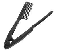 TIKODIDA Peigne Lisseur Forme V pour Coiffure Salon Peigne à Lisser Cheveux avec Design Pliable Outil de Coiffage Pratique pour Usage Domestique et Professionnel Couleur Couleur Aléatoire