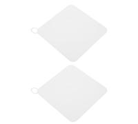 TIKODIDA Plaques d'Égout en Silicone 2 Pièces pour Siphon de Sol, Housse Tabouret et Accessoire Plomberie pour Salle de Bain et Wc