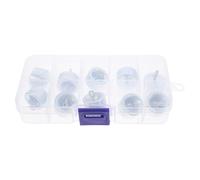 TIKODIDA Poids à Crochet 10 Pièces 20 Grammes Métal Chromé pour Laboratoire, Expériences Scientifiques et Formation en Physique