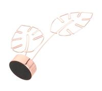 TIKODIDA Porte-Notes de Bureau en Acier Inoxydable avec Clip Photo de Feuille Décorative Organiseur de Bureau Simple et Élégant