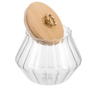 TIKODIDA Récipient en Verre Couvercle Hermétique pour Poudre de Lessive, pour Rangement Organisé la Buanderie Rustique