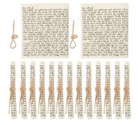 TIKODIDA Rouleau de Mezouza 24 Pièces en Papier Corde, Bénédiction Juive