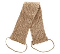 TIKODIDA Sangle Lave Dos Jute Naturelle avec Poignées Brosse Exfoliante Longue pour Bain Gommage Peau Morte pour Homme et Femme Outil Polyvalent pour Massage et Nettoyage Du Corps