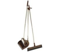 TIKODIDA Set de Balai et Pelle à Poussière pour Nettoyage Maison sans Abîmer Sols ni Murs en Plastique et Métal 1 Set Complet pour Sols en Bois