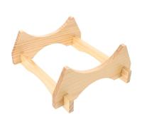 TIKODIDA Support en Bois Naturel Socle Solide pour Tonneau à Vin et Distributeur de Boissons Présentoir Polyvalent pour Baril de Chêne pour Salon et Maison