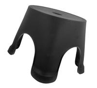 TIKODIDA Tabouret Antidérapant en Plastique Noir Taille Large, Marchepied Robuste pour Salle de Bain, Repose-Pieds Polyvalent pour Toilette, Escabeau Pratique pour Usage Domestique