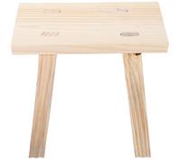 TIKODIDA Tabouret en Bois Multifonction, Repose-Pieds Stable et Léger, Petit Marchepied Compact 24X15X22 CM, Structure Solide, Aide pour Personnes Âgées et Usage Domestique