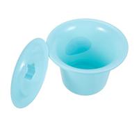 TIKODIDA Urinoir Portable pour Adultes en Plastique Épais Couvercle Hermétique, Pot de Chambre Réutilisable Bleu, Pot Toilette Hygiénique pour Usage Domestique, Voyage et Soins Médicaux