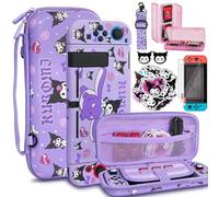 TIKOdirect Étui de transport pour Nintendo Switch, joli sac de voyage portable au design amélioré de 7 en 1, Purple K, Switch