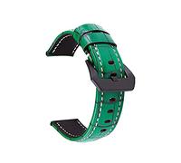 TikTako Sangles en cuir classique rétro bracelet de remplacement Band, Vert, 26mm