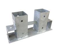 Tiktaktoo 1x Aide de la Pile Zingué Bois à Brûler Bois de Chauffage Aide de la Pile de Bois Bois Cadre