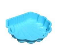 TikTakToo Bac à sable et eau, en forme de coquillage, sans couvercle, 1 pièce, turquoise