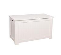 Coffre en bois blanc MDF, Coffret Petit Meuble de Rangement